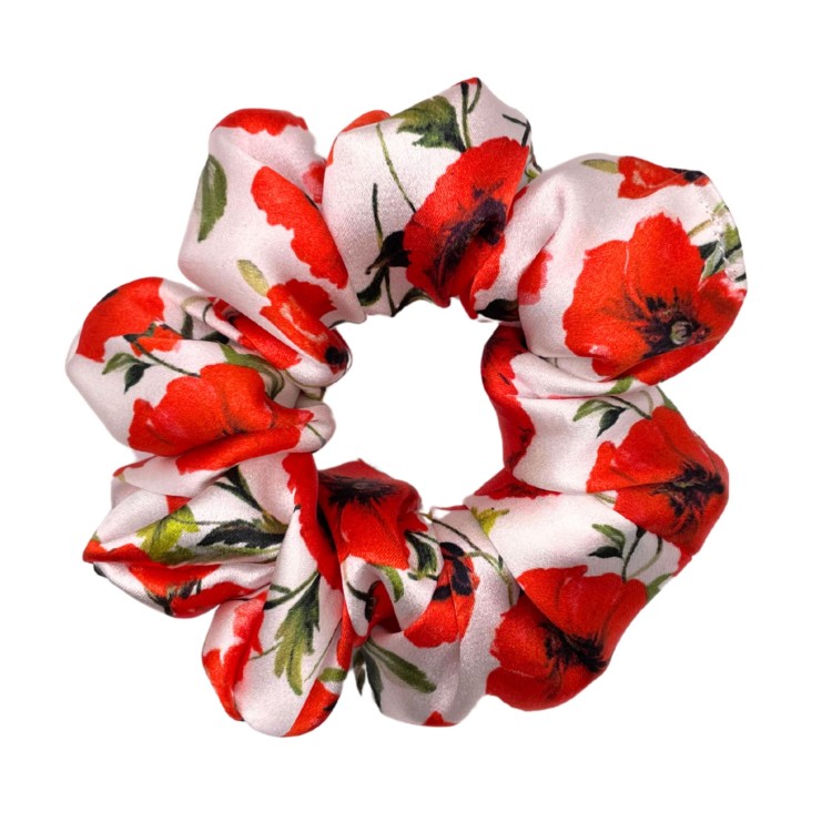 Scrunchie gumka jedwabna Maki