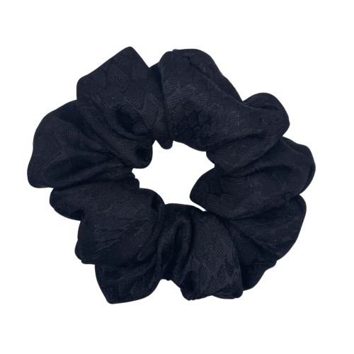 Gumka scrunchie wiskoza Czarny Wąż