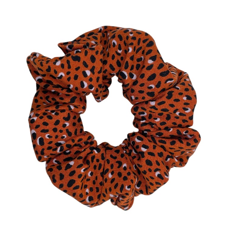 Scrunchie wiskoza Cętki