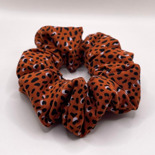 Scrunchie wiskoza Cętki