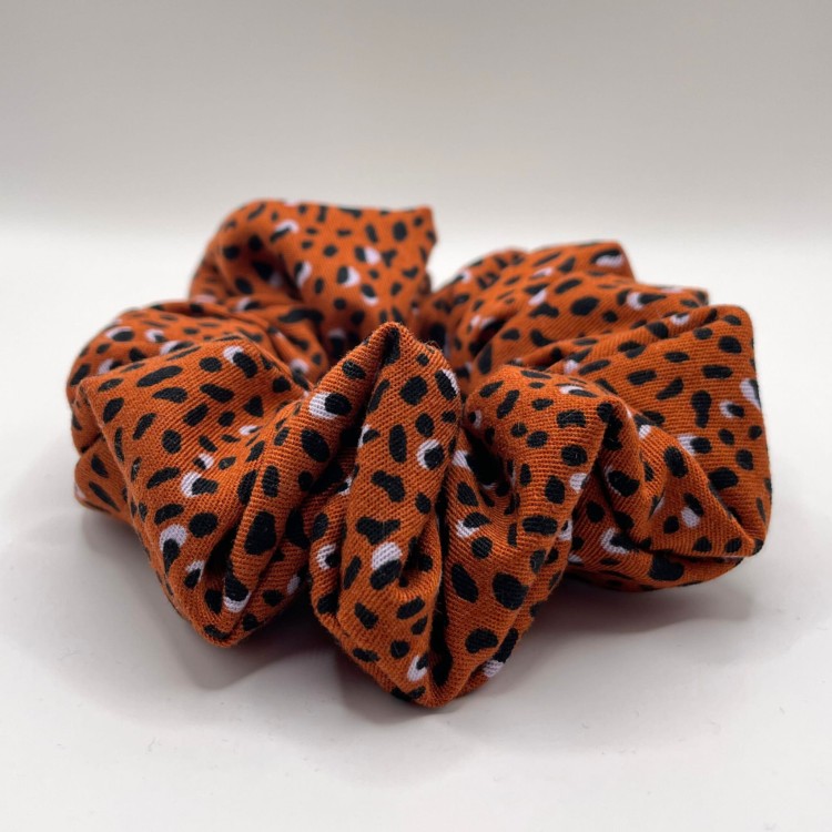 Scrunchie wiskoza Cętki