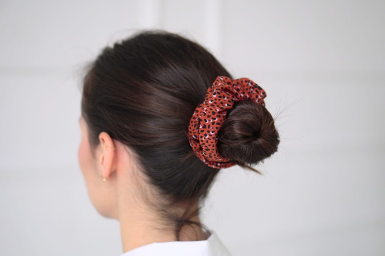 Scrunchie wiskoza Cętki