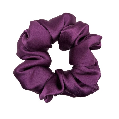 Scrunchie jedwabna Śliwka
