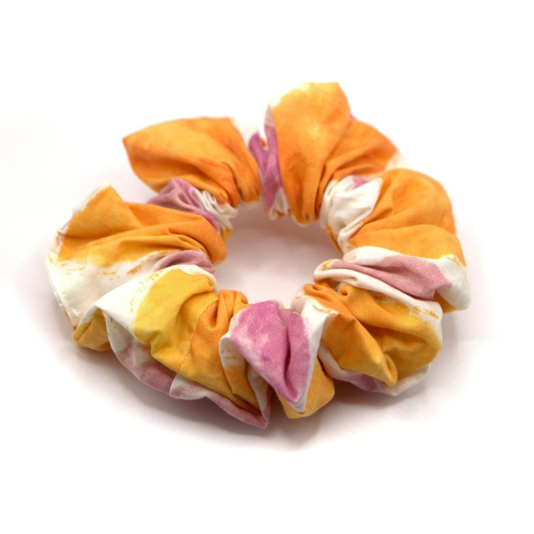 Scrunchie wiskoza bawełna Kropki