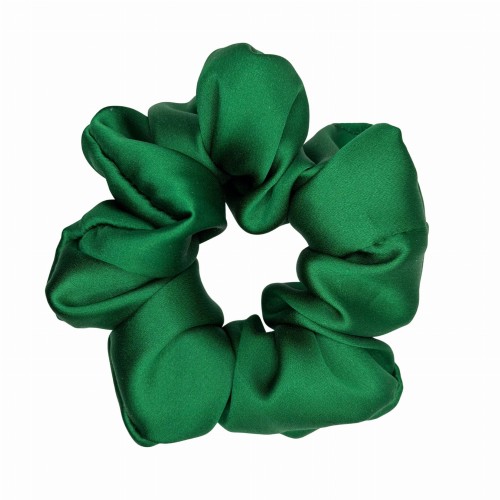 Scrunchie jedwabna Zielona