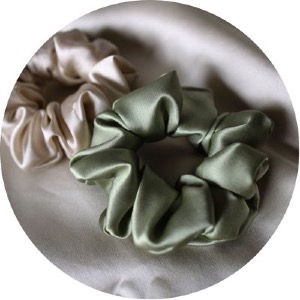 Jedwabne scrunchies